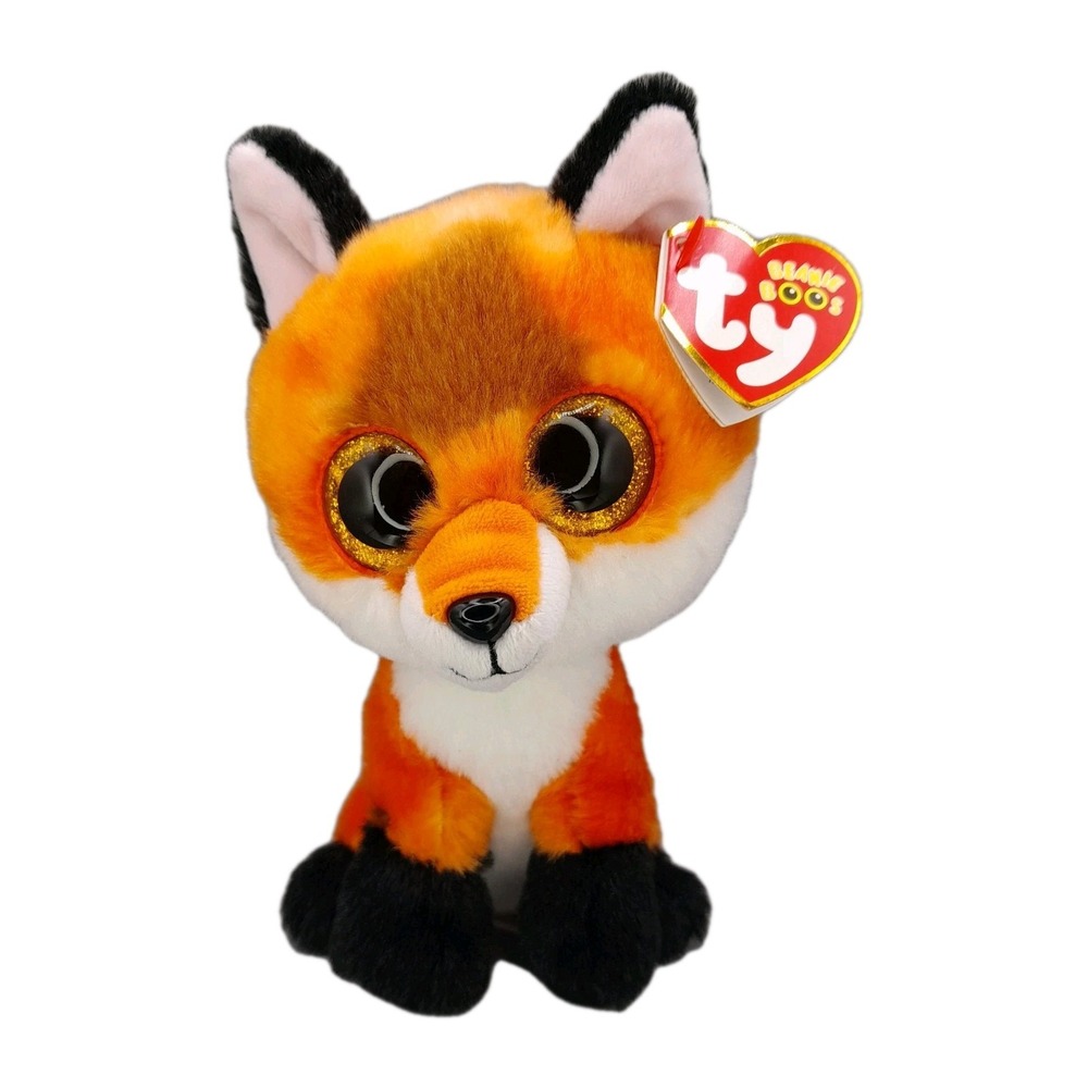 TY Beanie Boos MEADOW the Fox (Glitter Eyes) Regular Size 6 inch MWMTs Boo